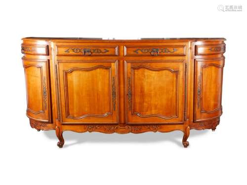 A French Provincial Style Oak Sideboard Height 41 x