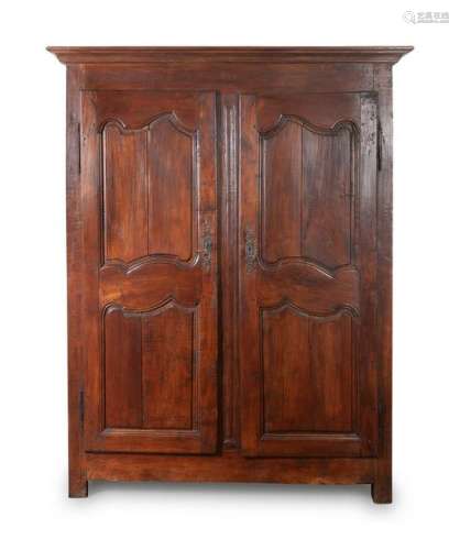 A French Provincial Armoire Height 77 1/4 x width 57 x