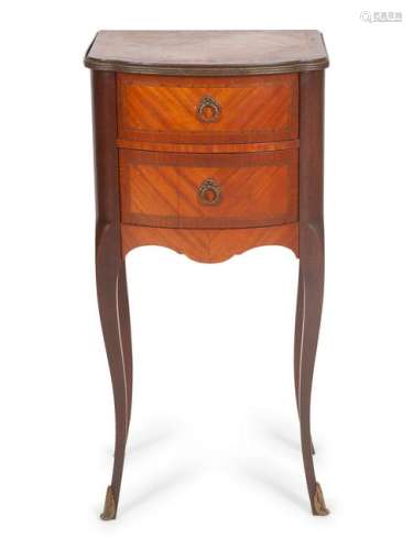 A Louis XV Style Side Table Height 29 x width 14 1/4 x