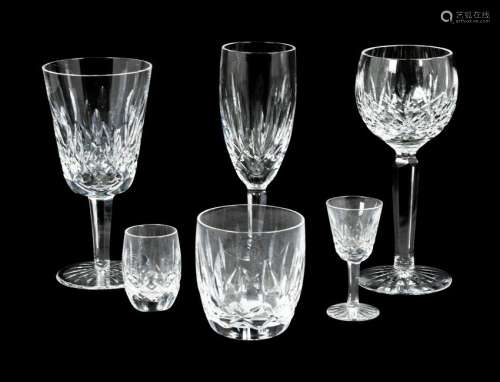 A Set of Waterford Stemware Height of first 7 1/2