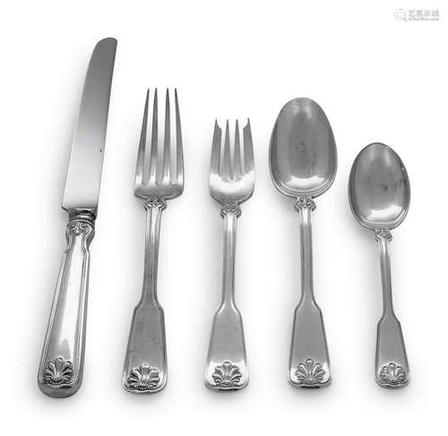 An American Silver Flatware Service for Twelve Tiffany