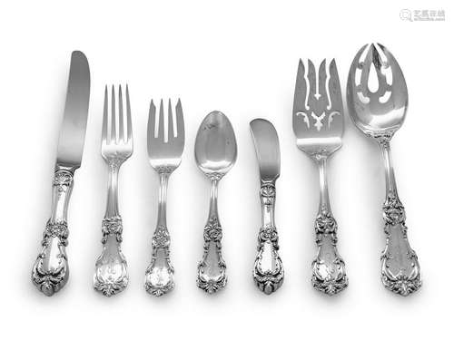 An American Silver Flatware Service Reed & Barton,