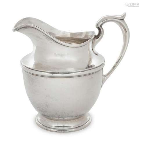 An American Silver Water Pitcher Gorham Mfg. Co.,