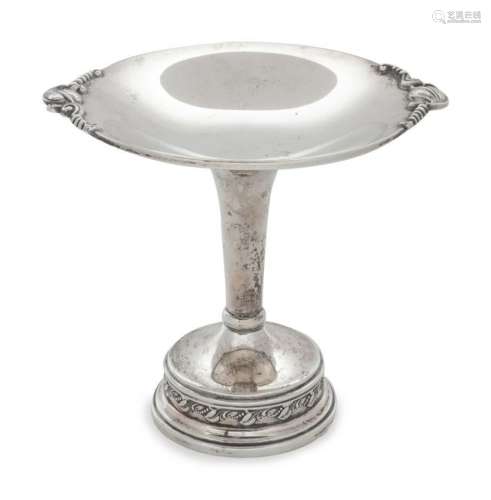 An American Silver Compote Quaker Silver Co., North