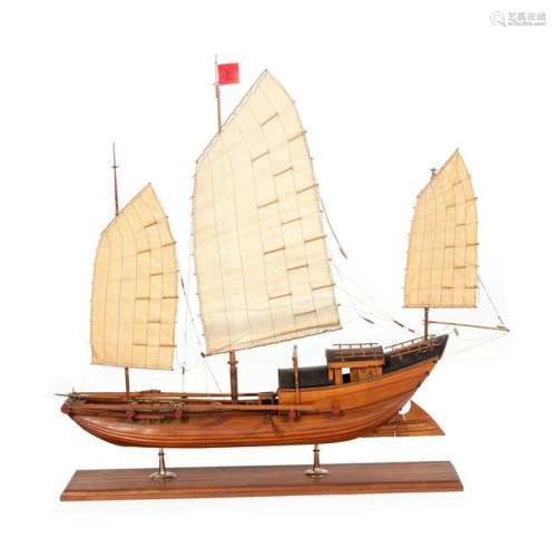 A Model of a Chinese River Junk Height 29 x length of