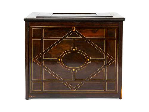 An Italian Inlaid Rosewood Vargueno