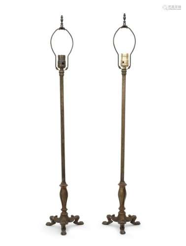 A Pair of Italian Gilt Metal Candlesticks EARLY 20TH