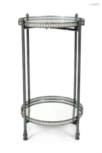 A Neoclassical Style Steel Side Table Height 29 1/2 x