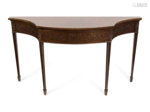 A Pair of George IIIÂ  Style Mahogany Console Tables