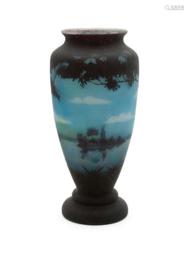 A Daum Cameo Vase