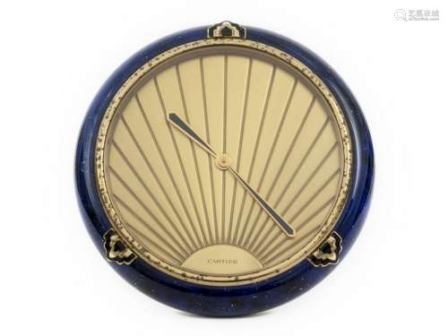 A Cartier Art Deco Style Desk Clock 20TH CENTURY having