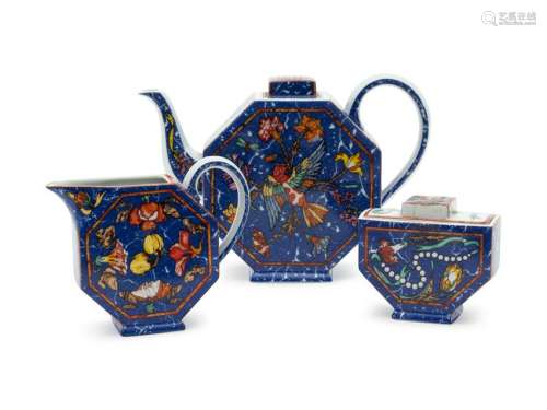 An Hermes Porcelain Tea Service Height of teapot 7