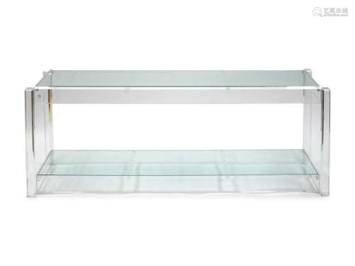 A Contemporary Lucite Console Table 20TH CENTURYÂ