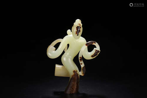 ANCIENT JADE DANCING FIGURE