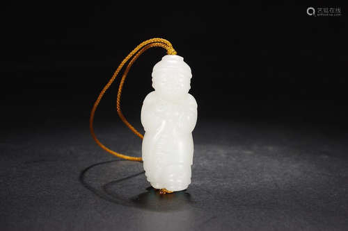 HETIAN JADE FIGURE PENDANT