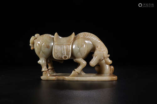 JADE CARVING HORSE ORNAMENT