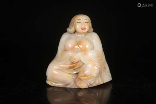 SHOUSHAN STONE FIGURE ORNAMENT