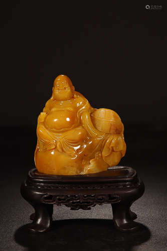 SHOUSHAN TIANHUANG STONE BUDDHA ORNAMENT