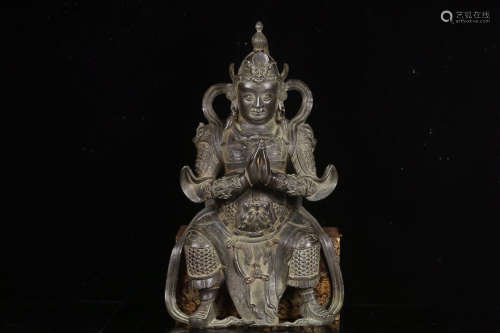 BRONZE WEI-TUO KING ORNAMENT