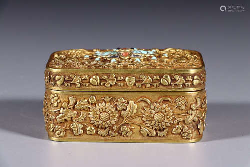 GILT SILVER CAPPING BOX