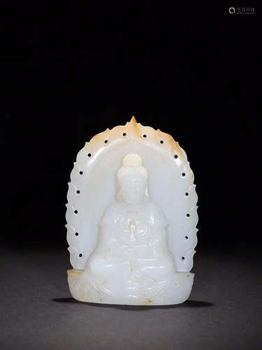 HETIAN JADE GUANYIN ORNAMENT