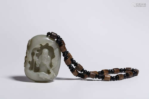 HETIAN JADE LONGEVITY ORNAMENT