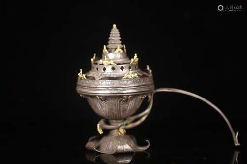 PERSIAN ROYAL SILVER CENSER