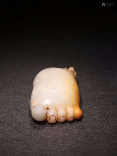 HETIAN JADE ZHIZU'CHANGLE HAND PIECE