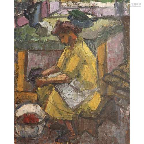 ALEXANDRE ISTRATI (1915-1991) FEMME A LA CUISINE