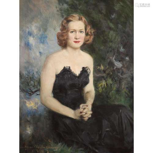 Howard Chandler Christy (1873-1952) Portrait de femme, 1942