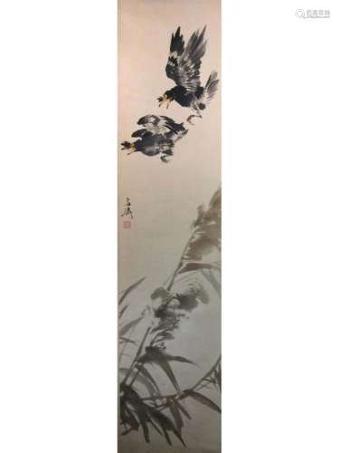 Chinese painting, hand painted scroll,