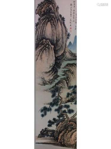 Chinese painting hanging scroll.