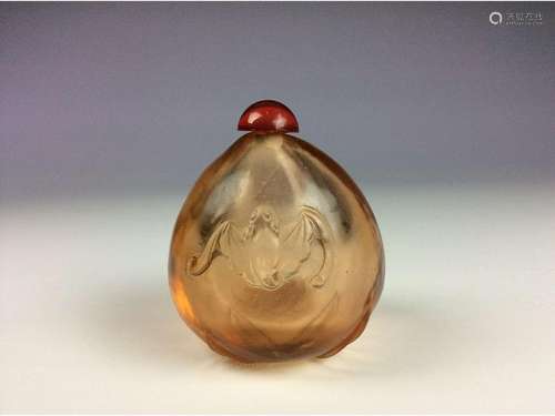 Fine Chinese glass snuffle bottle