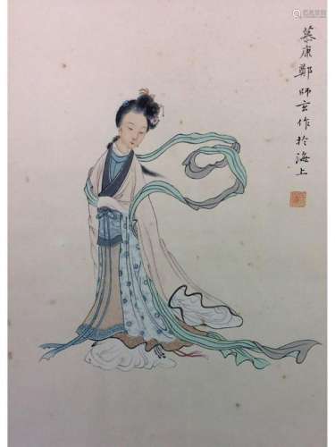 Chinese hand painted painting scroll