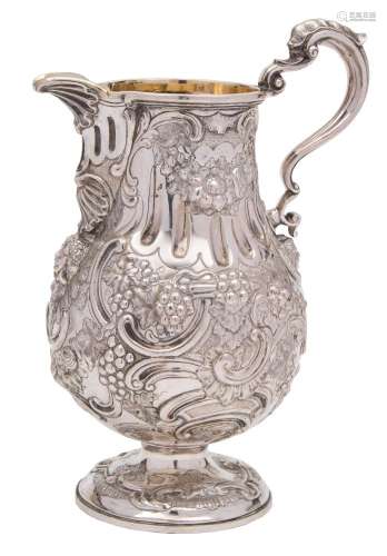 A Victorian silver jug, maker Charles Frederick Hancock, London,