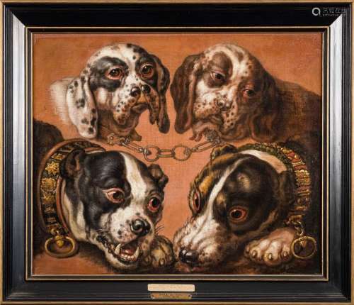 Circle of Paul De Vos [late 17th Century]- Talbot hounds and boar hounds, studies,