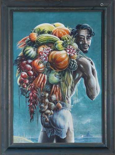* Stuart Maxwell Armfield [1916-2000]- The Vegetable Seller, Mauritius,