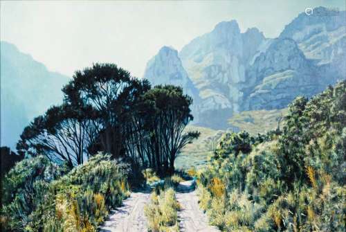 South African School 20th Century- Cape Mountains,