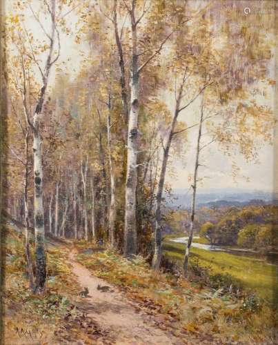 Alfred Augustus Glendenning [1861-1907]- An upland river valley,