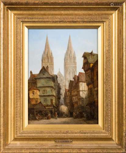 Attributed to Lewis John Wood [1813-1901]- Quimper, Brittany,