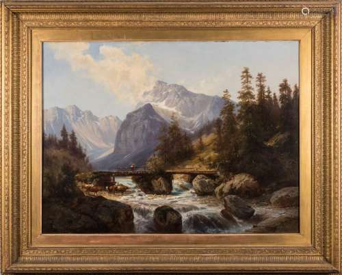 Otto Sommer [1811-1911]- The Wimbach Valley, Tyrol,