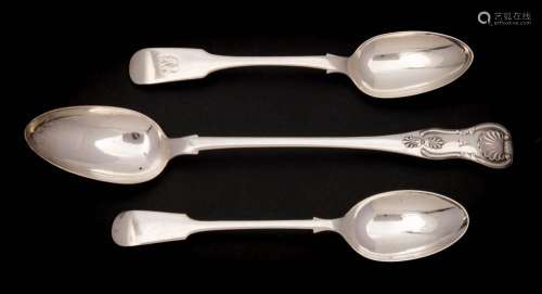 A William IV silver serving spoon, maker James McKay, Edinburgh,