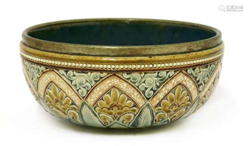 A Doulton Lambeth stoneware bowl,