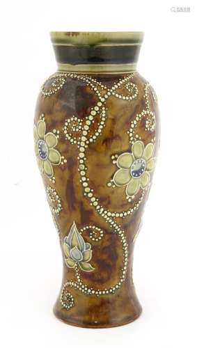 A Doulton Lambeth stoneware vase,