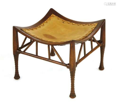 A Thebes mahogany stool,