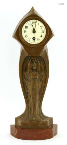 An Art Nouveau mantel clock,