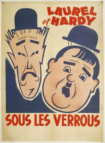 A French Laurel and Hardy poster,