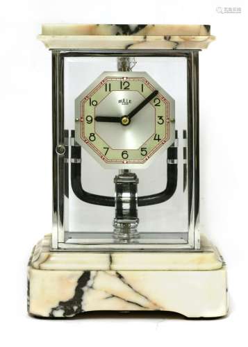 A Bulle electric mantel clock,