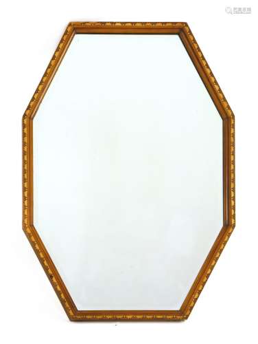 An Art Deco mahogany mirror,