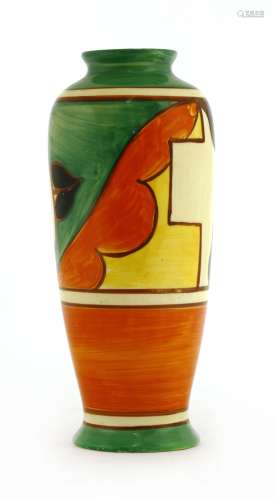 A Clarice Cliff vase,